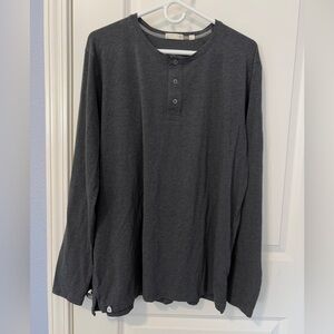 Tasc Performance Henley Shirt Mens XL Long Sleeve